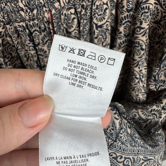 Vanessa Virginia Anthropologie Womens Lace Trim Off the Shoulder Tunic Top Sz M - Picture 11 of 15